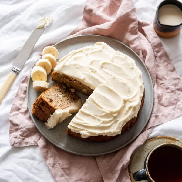 Banana, Coffee & Hazelnut Cake